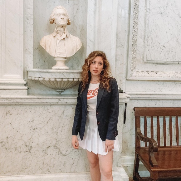 American Apparel White Tennis Skirt - Picture 3 of 5